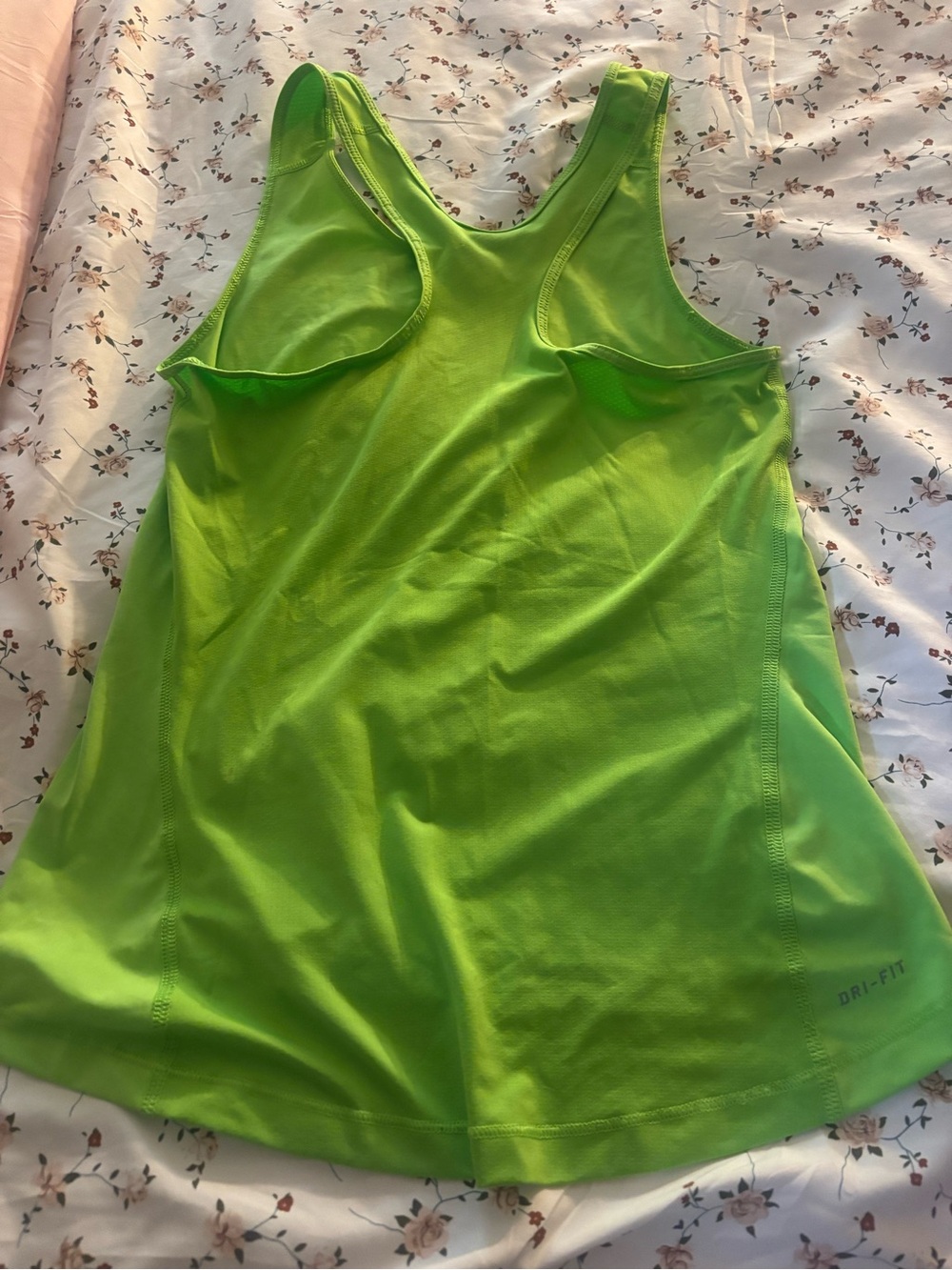 Nike Pro Women's Lime Green Racerback Tank Top - Picture 2 of 4